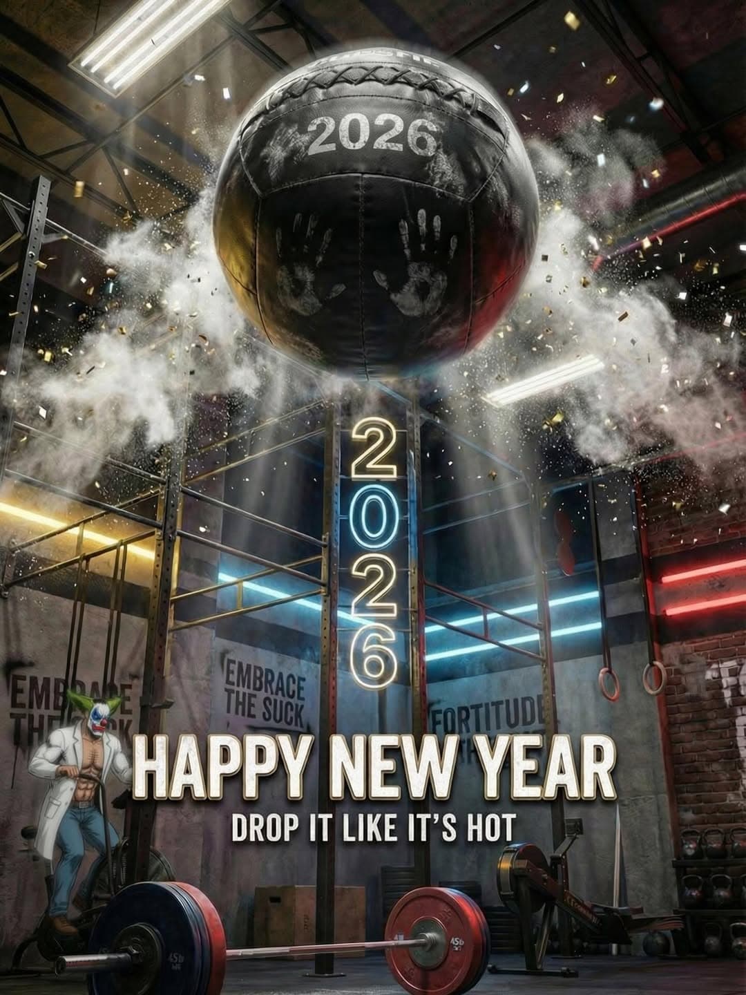 GymCreatives Happy New Year social creative